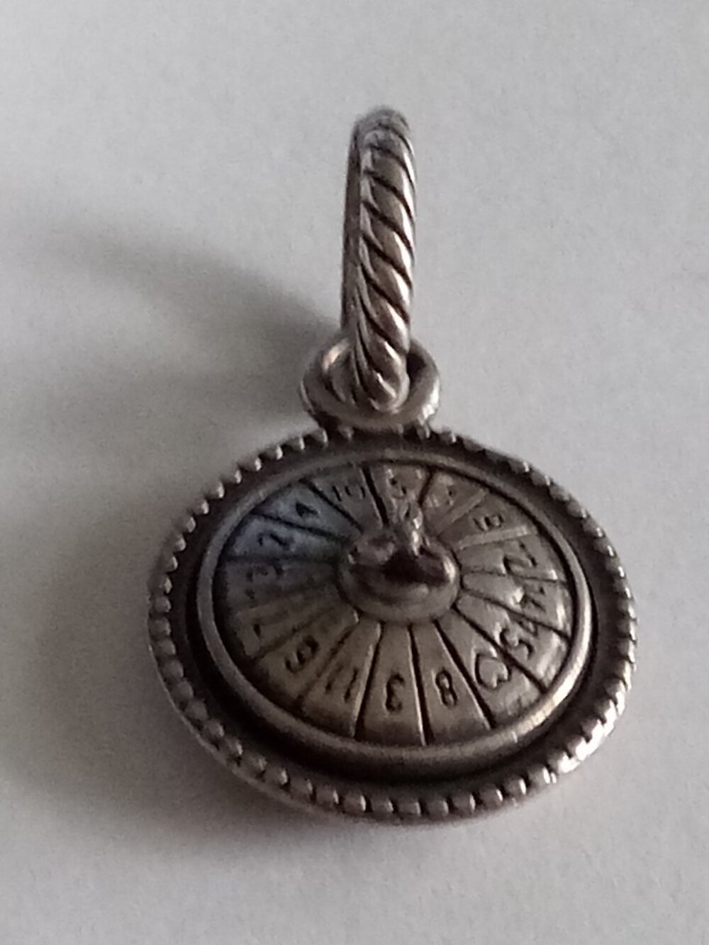Brighton Nevada Las Vegas Roulette Wheel Gambling State Charm Scrollwork